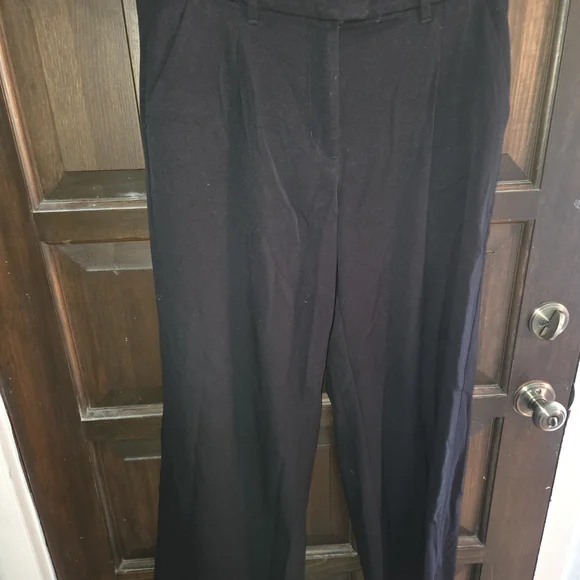 American Eagle Outfitters Black Wide-Leg Pants - Picture 2 of 5